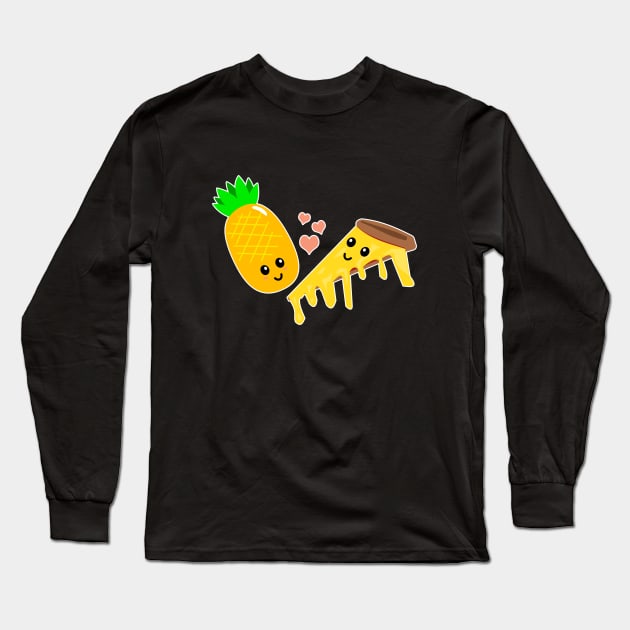 Pineapple pizza Long Sleeve T-Shirt by LunaMay